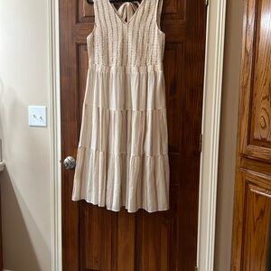 Wonderly Cream Sleeveless Halter Maxi Dress